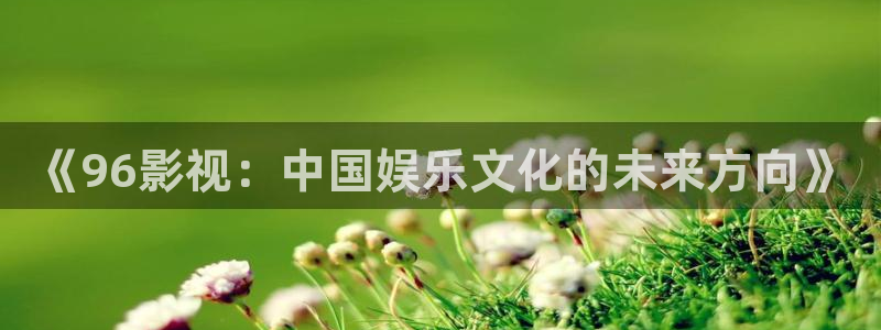 爱你电视剧免费观看星辰影院：《96影视：中国娱乐文化的未来方向》